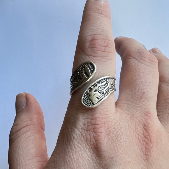 kokopelli wrap ring - adjustable size! - Picture 2 of 3